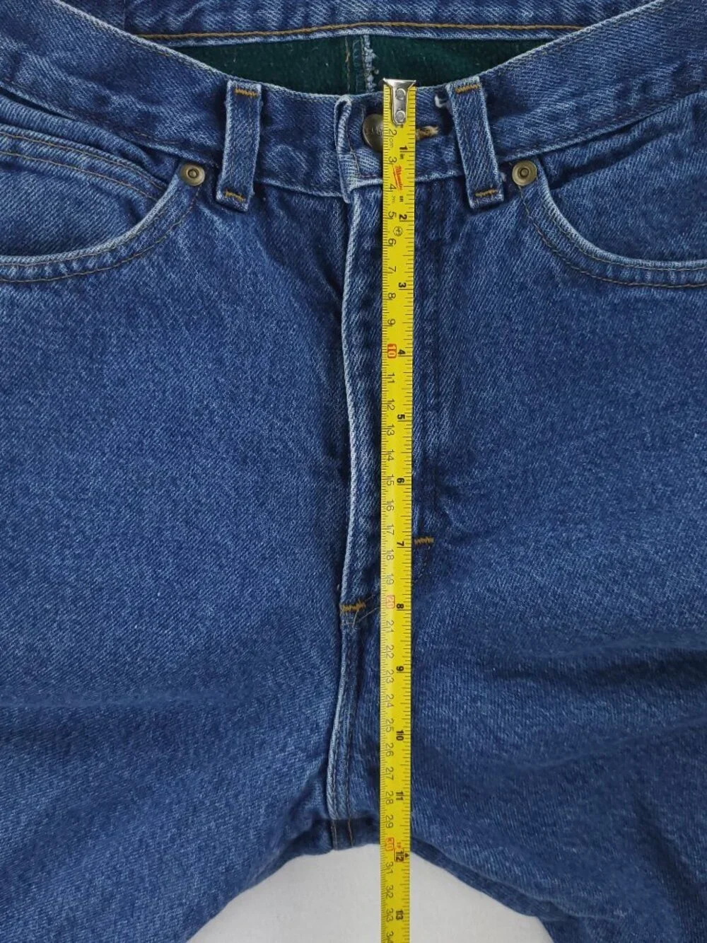 L.L. Bean Vintage Fleece Lined Jeans Denim Double L Made USA Men's 30x33
